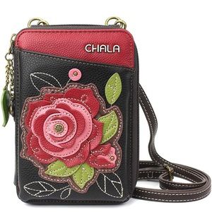 Chala Wallet Crossbody Cell Phone Multicolor Handbag with Adjustable Strap